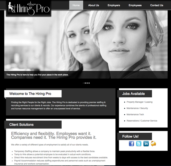 The Hiring Pro Website Design